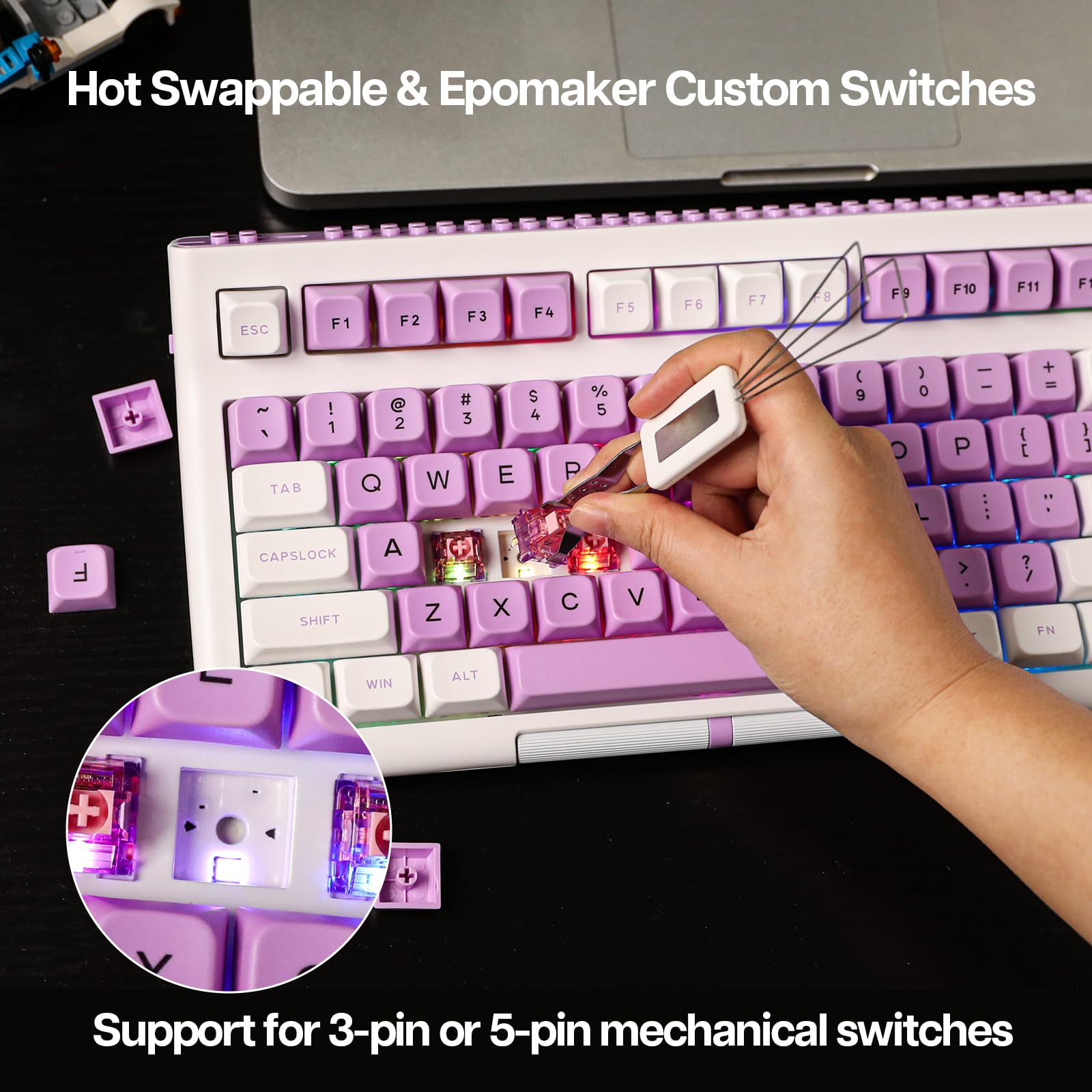 Amazon | EPOMAKER Brick 87 トリプルモード TKL Bluetooth/2.4G